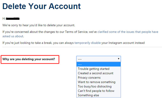 Delete Your Account | Instagram Help Center