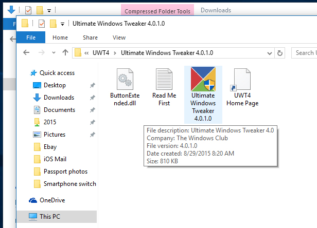 Ultimate Windows Tweaker Program