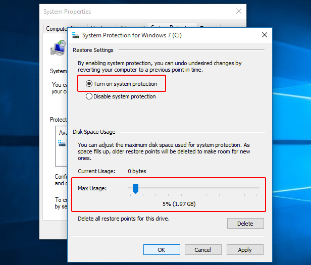 create system restore point automatically windows 8