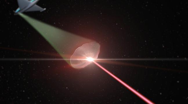 A space laser could turn the Earth's atmosphere into a giant magnifying glass and be used to spy on enemies in future wars
