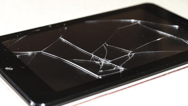 Cracked tablet 