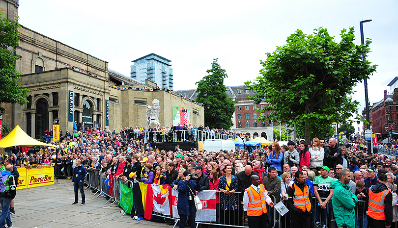 Crowds in Leeds