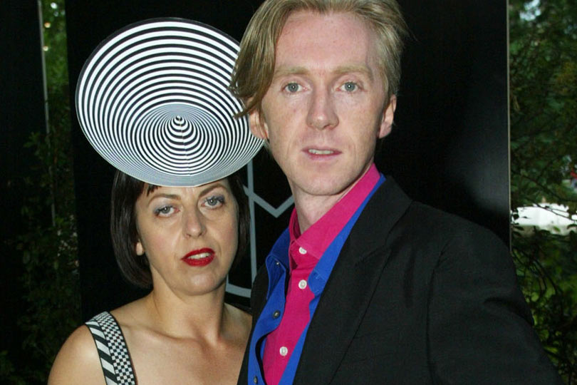 Isabella Blow with Phillip Treacy