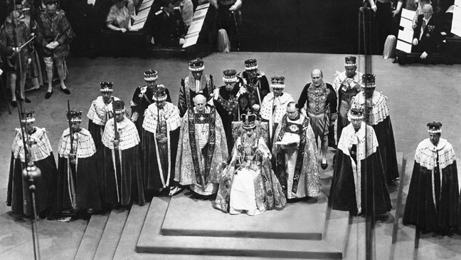 La cérémonie de couronnement d'Elizabeth II. / Ph. DR