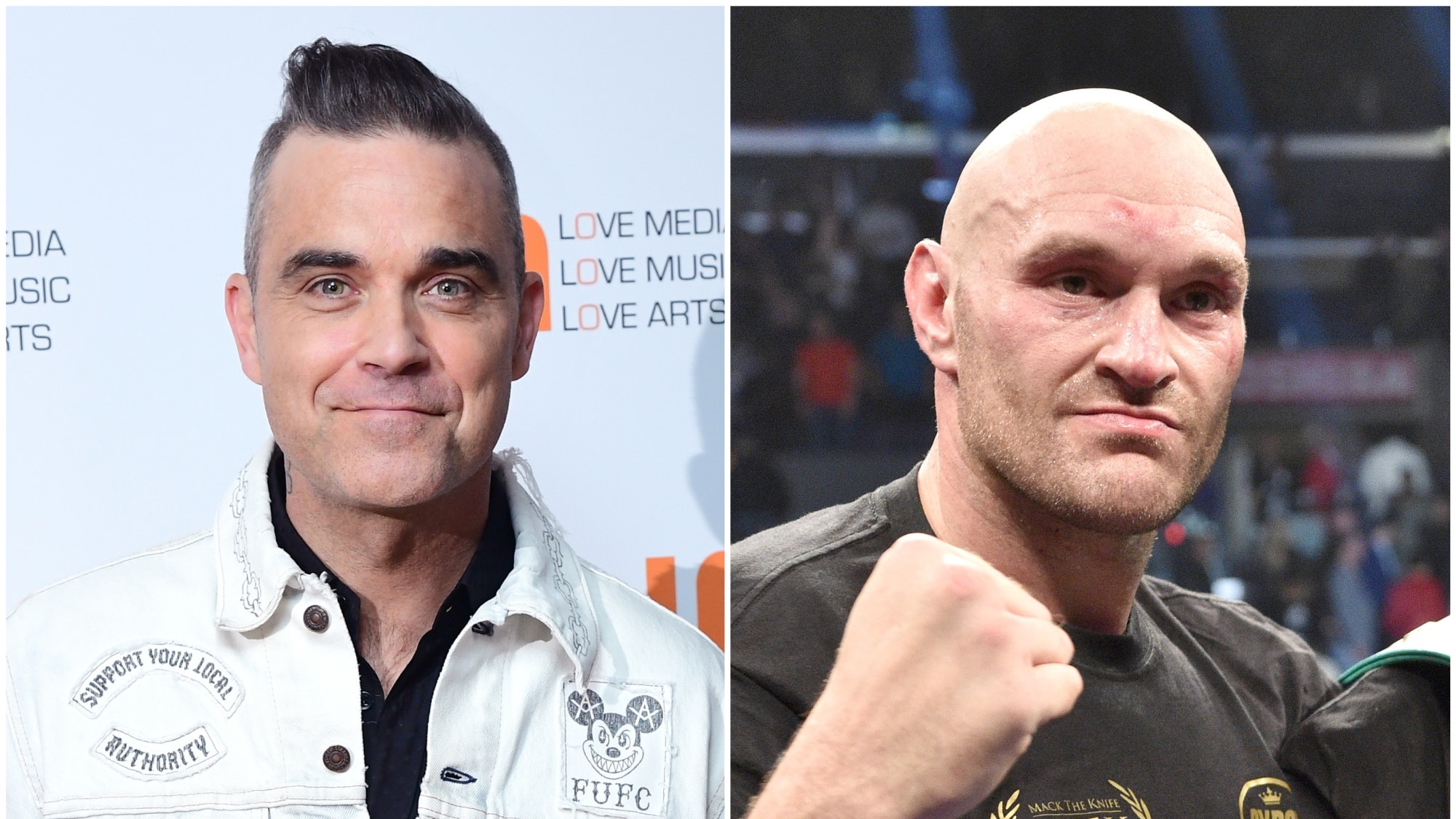 Robbie Williams gets festive with Tyson Fury for Christmas album | BT