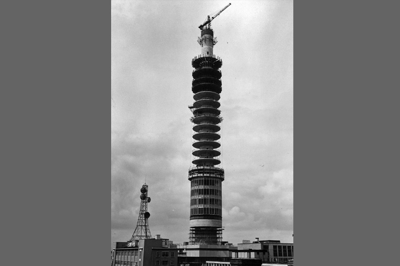 BT Tower under construction. 1964. 