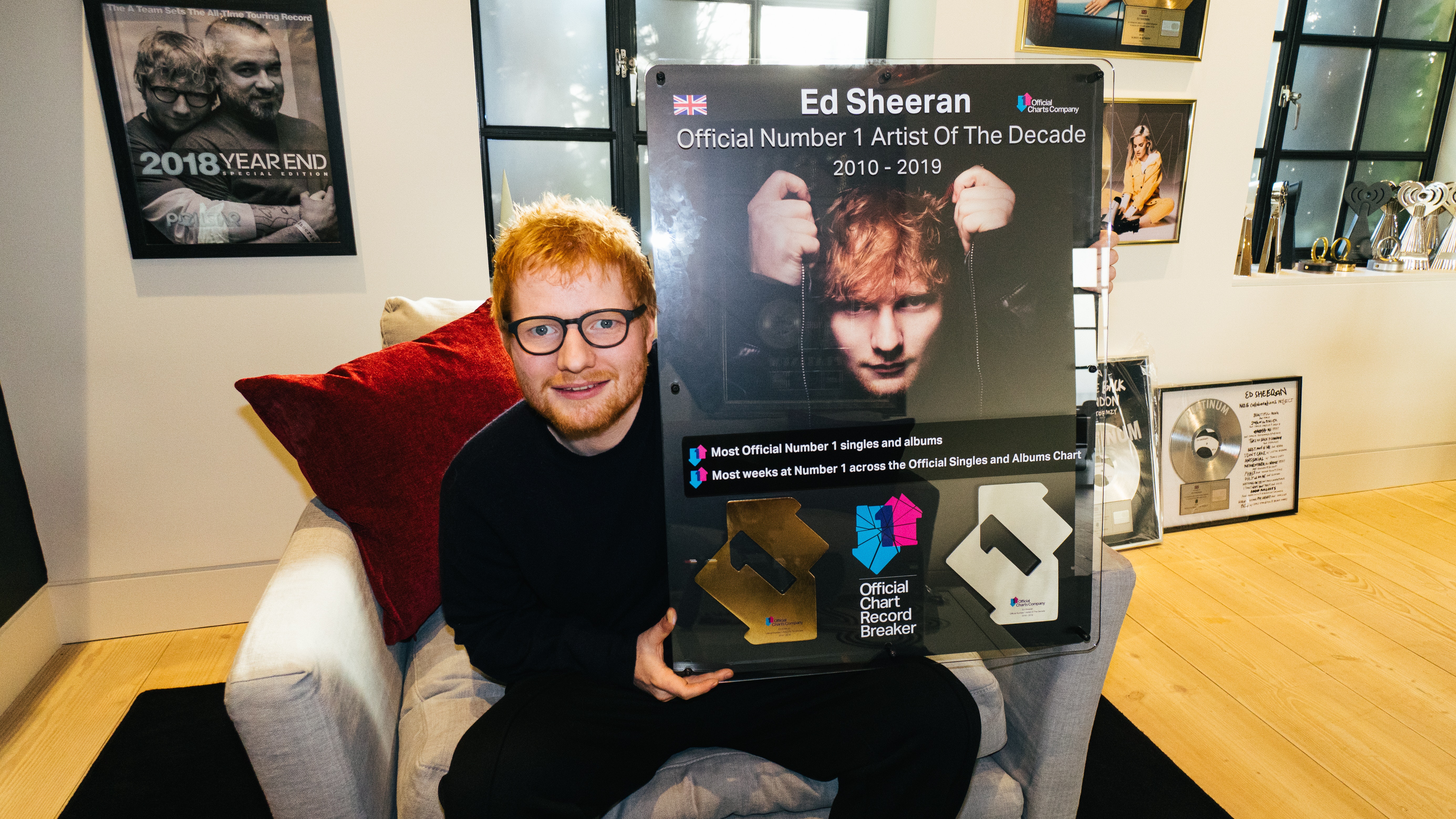 Ed Sheeran named number one artist of the decade BT